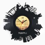 Laser Cut Tokyo Wall Clock Free Vector
