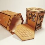 Laser Cut Wooden Honey Box Free Vector