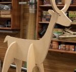 Christmas reindeer Rudolph Laser Cut CNC Router Plans SVG File