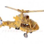 Laser Cut 3D Diy Helicopter Model DXF File