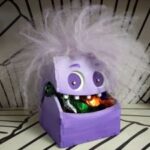Laser Cut Cute Monster Gift Box Free Vector