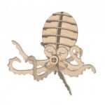 Laser Cut Kraken 3D Puzzle Free Vector
