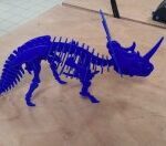 Laser Cut Styracosaurus 3D Puzzle 3mm DXF File
