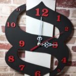 Laser Cut Decorative Modern And Contemporary Wall Clock Free Vector