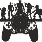 Playstation Wall Clock Vinyl Record Free Vector
