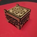 Laser Cut Wooden Blank Ring Box DXF File