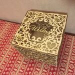 Wedding Box Laser Cutting Free Vector
