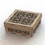 Laser Cut Wooden Box Template DXF File