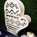 Laser Cut Plywood Box Mitten Glove Shape Free Vector