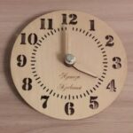 Laser Cut Large Wall Clock Template Free Vector