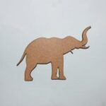 Laser Cut Elephant Wood Cutout Free Vector