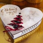 Laser Cut Valentine Day X-mas New Year Heart Shape Gift Box Free Vector