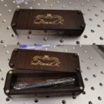 Laser Cut Wooden Pen Case Pen Display Box With Lid Free Vector