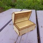 Laser Cut Dollhouse Miniature Treasure Chest Free Vector