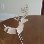 Laser Cut Medium Elegant Reindeers SVG File