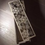 Laser Cut Wine Bottle Box With Sliding Lid Snowflake Design Free Vector