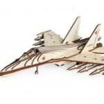 Laser Cut Wooden Fighter SU-30 Model Toy Free Vector