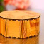 Laser Cut Octagon Wooden Box Free Vector
