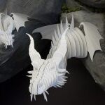 Laser Cut Dragon Head Template Free Vector