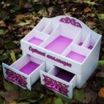 Laser Cut Drawer Storage Box Makeup Organizer Free Vector