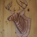 Laser Cut Deer Head Wall Hanging Free Vector