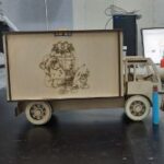 Laser Cut Wooden Toy Van Free Vector