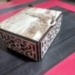 Laser Cut Engraved Decorative Box with Lid Free Vector