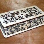 Laser Cut Patterned Wooden Box With Lid Free Vector