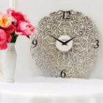 Stylish Ornament Clock Free Vector