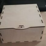 Laser Cut Simple Wooden Box Free Vector