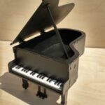 Laser Cut Piano Box Music Lover Gift Box Free Vector