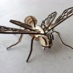 Laser Cut Bee Puzzle 4mm Plywood Free Vector