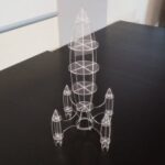 Laser Cut Rocket 3mm Plexiglass DXF File