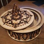 Laser Cut Candy Box with Lid Free Vector