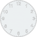 Clock Design dxf File