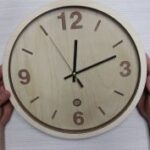 Laser Cut Wooden Wall Clock DXF File
