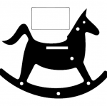 Rocking Horse Silhouette Toy dxf File