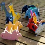 Elephant Pencil Holder 3D Puzzle Free Vector