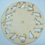 12 Cats Clock Free Vector
