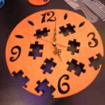 Laser Cut Puzzle Wall Clock DXF File