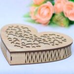 Laser Cut Wooden Heart Box 3mm Free Vector