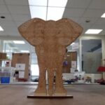 Laser Cut Engrave Elephant 5mm Free Vector