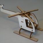 Laser Cut Motorized Helicopter 3mm DXF File