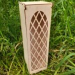 Laser Cut Wooden Wine Gift Box Free Vector
