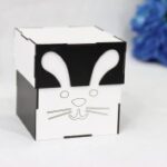 Laser Cut Bunny Box 3mm Free Vector