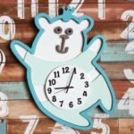 Laser Cut Kids Room Wall Clock Free Vector