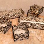 Laser Cut Arabesque Art Box Trays Templates Free Vector