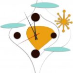 Laser Cut Modern Design Wall Clock Templates Free Vector