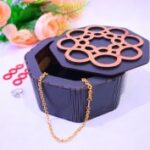 Laser Cut Round Jewelry Box 3mm Free Vector