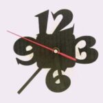 Laser Cut Minimalist Clock DXF File